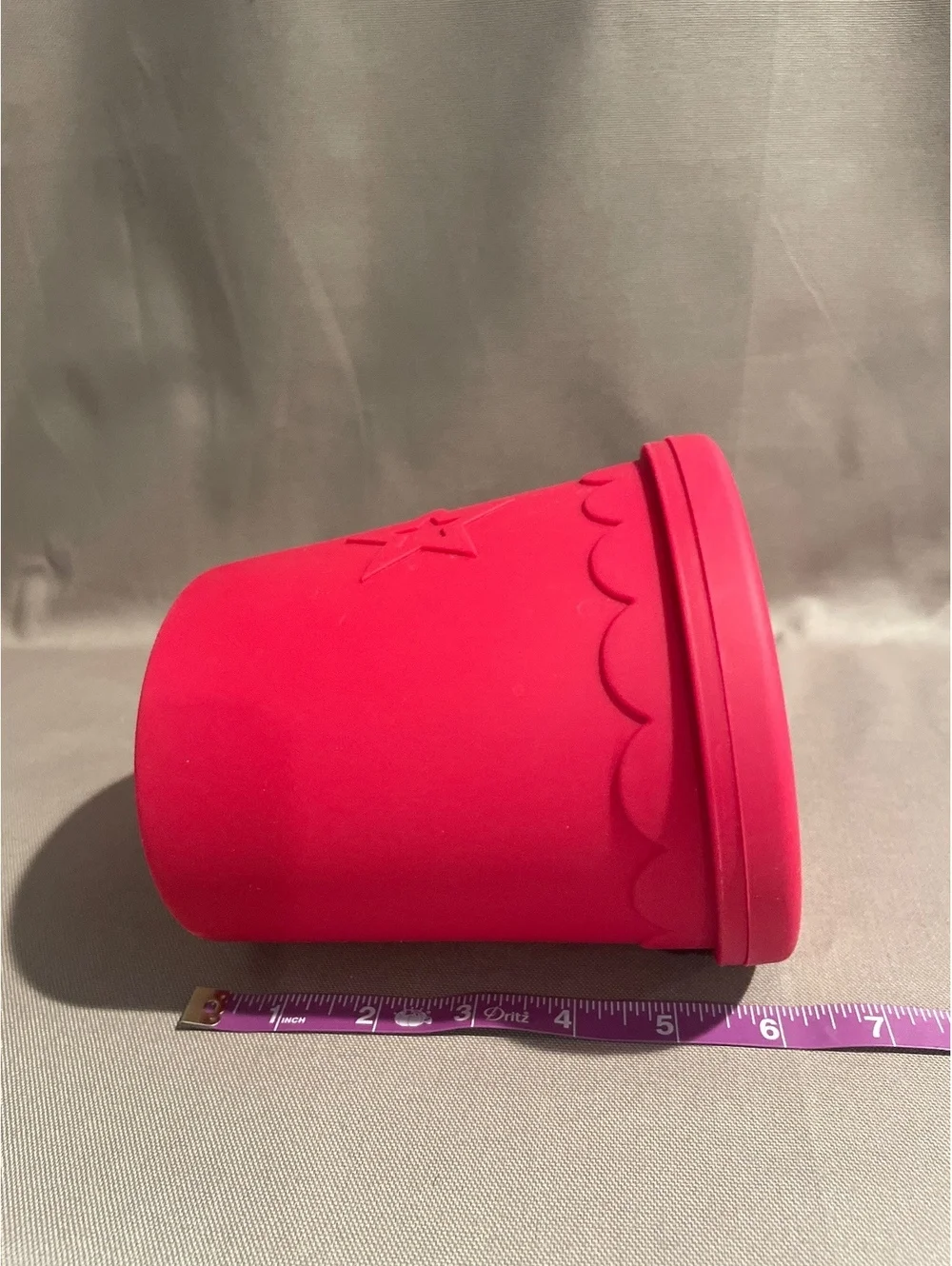 American Girl Williams Sonoma Silicone Microwave Popcorn Popper Red Star Unused
